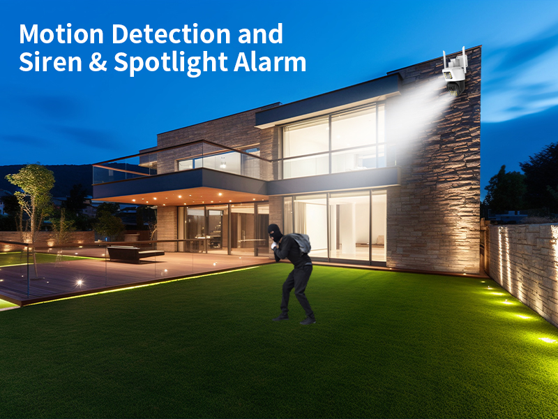 VSTARCAM 1080P Dual Lens Wireless Outdoor Security Camera