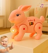 Toy Imagine Hoppy Tunes Rabbit Toy for Kids – Musical Light-Up Jumping Bunny Toy for 6-12 Months...