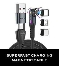 statix 360 magnetic charge cable with connecter tips lightning usbc microusb comparison chart