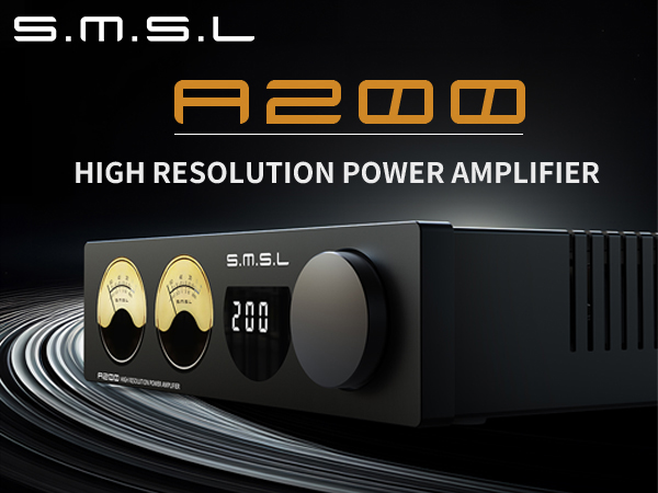 プレッションパワー　カーオーディオアンプ　A200 Amazon.co.jp: SMSL A200 パワーアンプ、100W サブウーファー