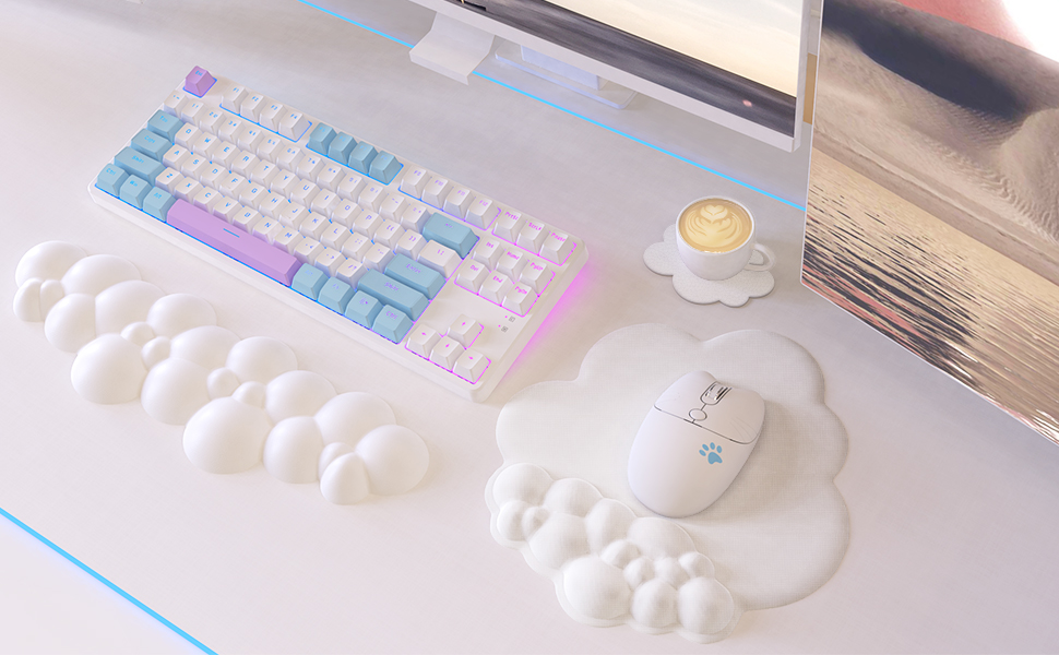 Amazon.co.jp：MAMBASNAKE リストレスト キーボード用リスト