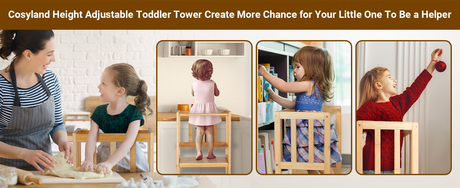 toddler kitchen stool helper kitchen Tower learning toddler step stool chair for kitchen counter