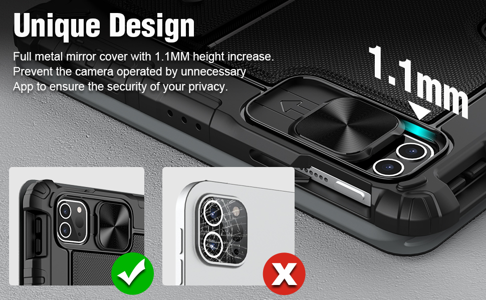 Nillkin iPad Air 5th 4th Generation Case with Slide Camera