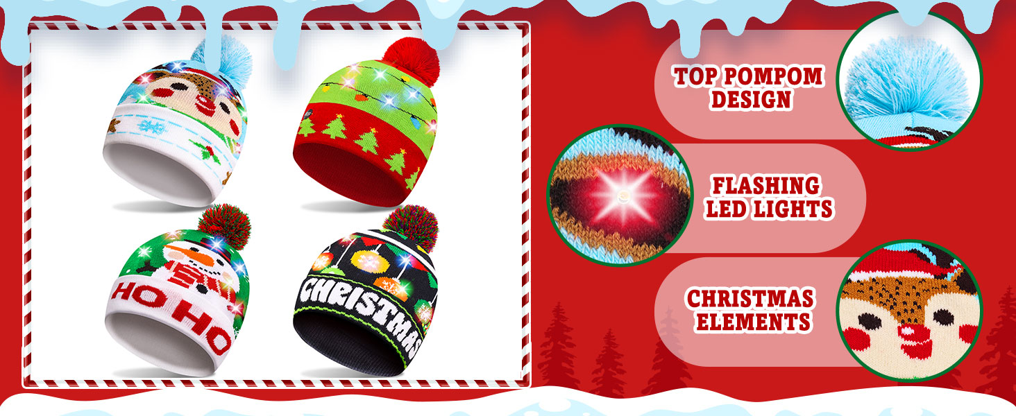 Light-up Knitted Beanie Hat