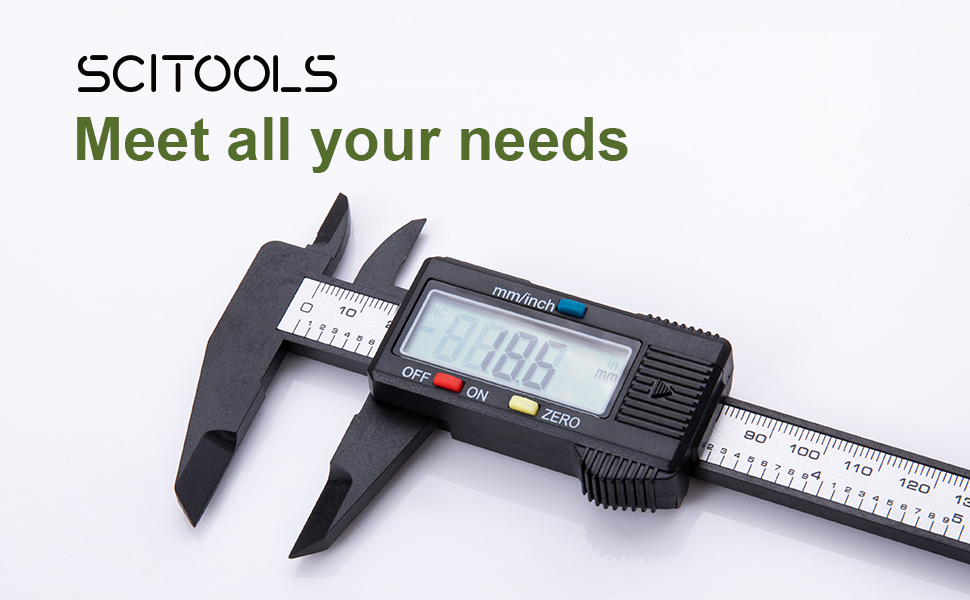 SCITOOLS Digital Caliper 06"/150mm Measuring Tool, Micrometer Caliper
