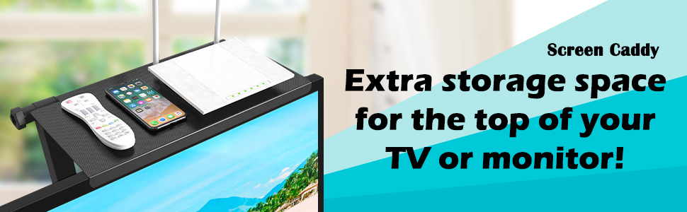 2PCS TV Top Shelf Screen Shelf