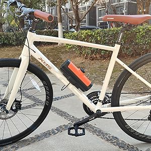 Down tube of bike