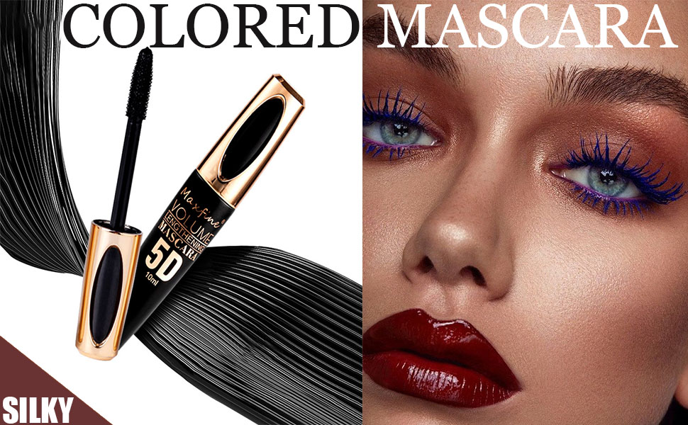 MIESCHER White Mascara for Eyelashes, Waterproof Colored