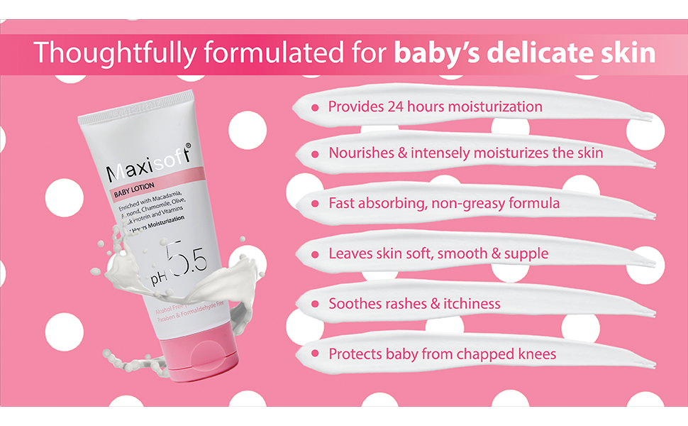 Amazon.in Buy Maxisoft Baby Lotion For Moisturizing Soft & Dry Skin