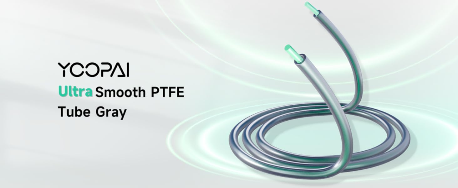 YOOPAI Ultra-Smooth PTFE Teflon Tube Gray 