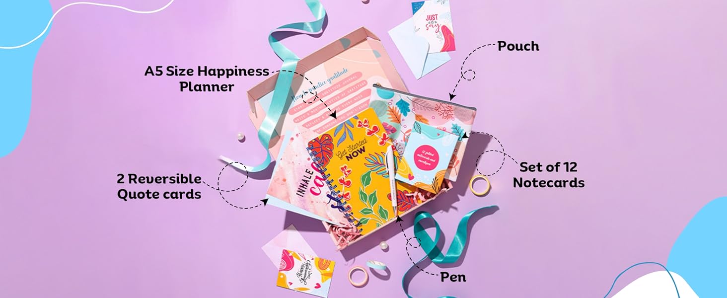 Stationery Kit for Women, Women's Planner Gift Set, Personalized Women’s Planner Set with Pouch 