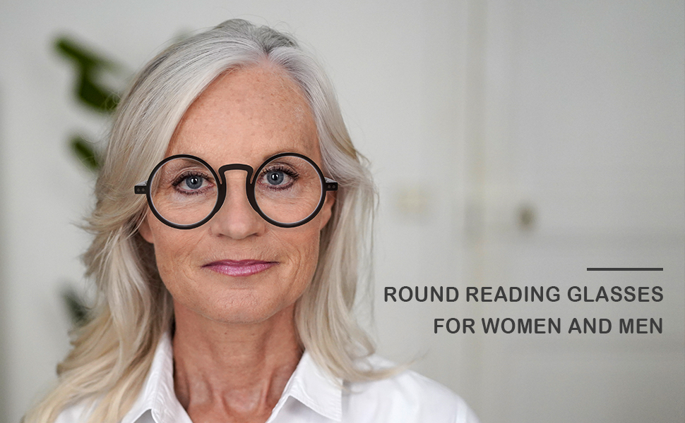 Eyekepper 4 Pack Oversized Round Reading Glasses for Men