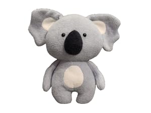 コアラ ぬいぐるみ グレー グレーのコアラの男の子、テキスタイルのぬいぐるみ、コアラの