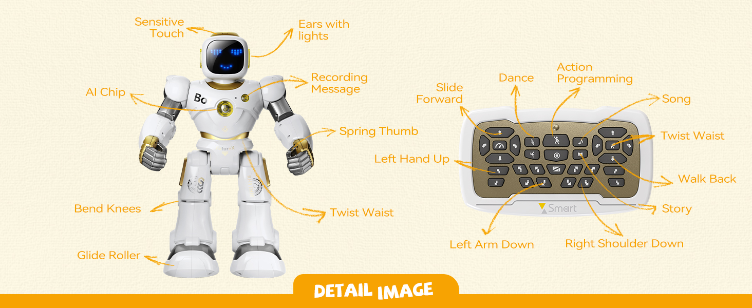 Large Programmable STEM RC Robot for Kids with Voice Taiwan