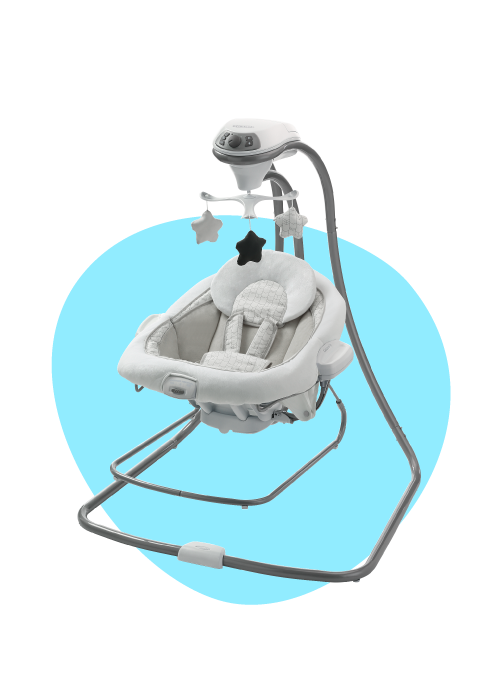 Simple Sway Swing DuetConnect LX bouncer songs sounds speeds vibration toys infant support comfort