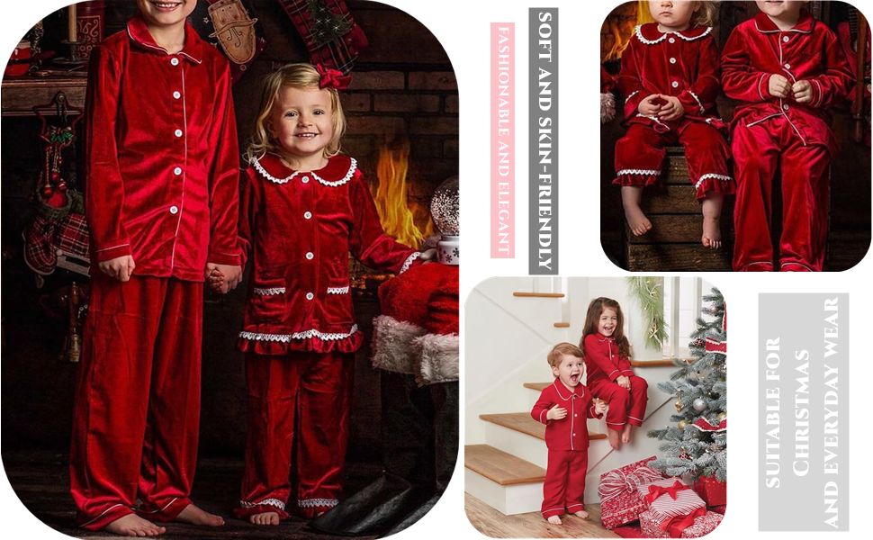 Chrsitmas Toddler Baby Girl Boy Pajamas Set