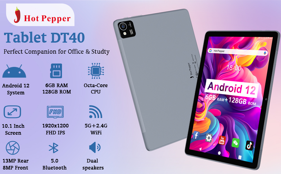 Amazon.com: Hot Pepper Tablet Android 12,8 Core Android