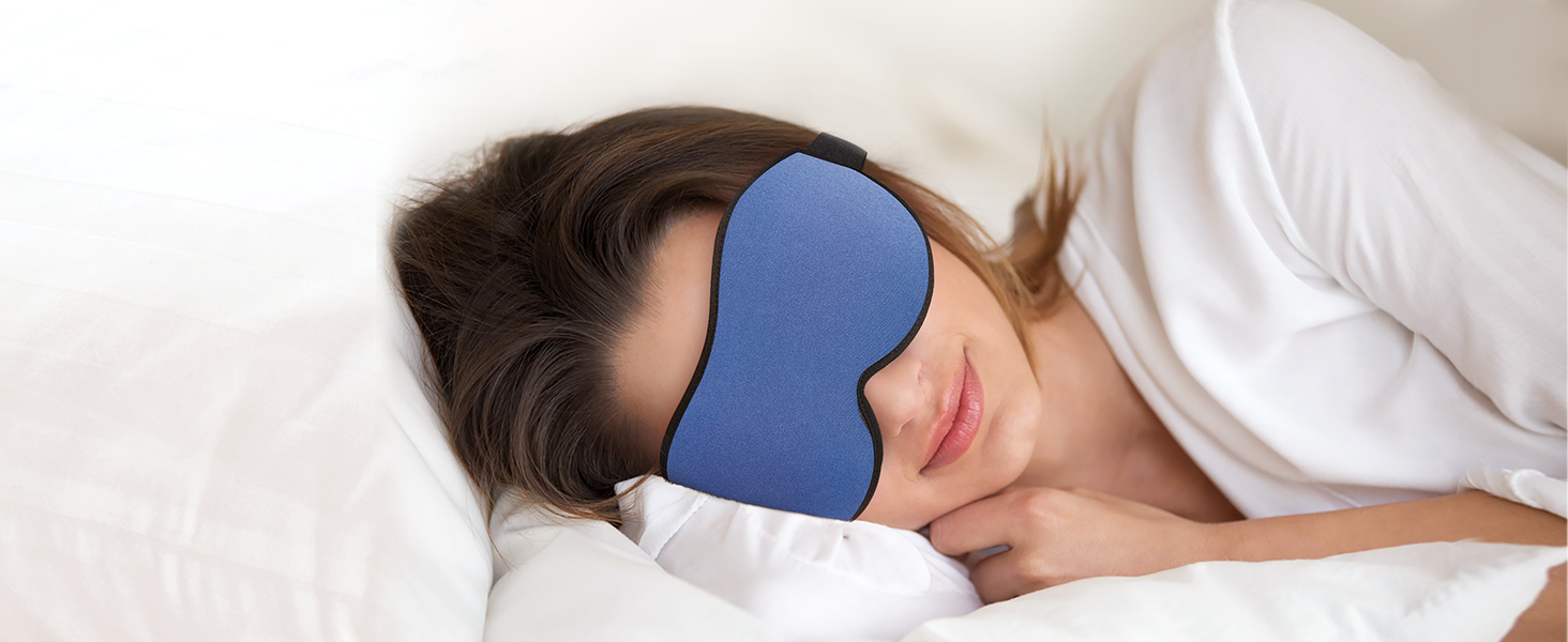 LitBear Sleep Masks, Light Blocking Eye Mask Sleeping for Women Men Side Sleeper