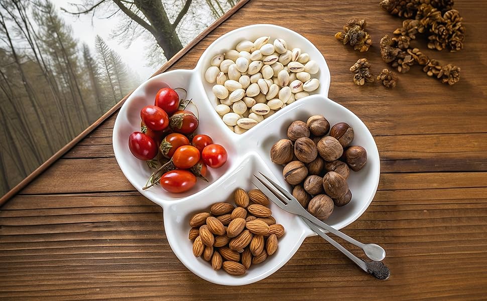 Divided serving tray