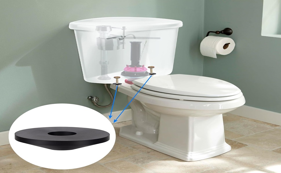 8Pcs Non Slip Toilet Seat Hinges Fittings 8mm Toilet Seat Rubber Washer