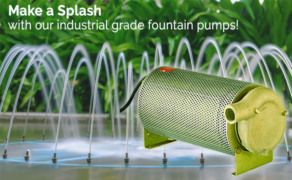 Barnes 87781 Model SFU31 Fountain Pump, 1/3 hp, 115V, 1 Phase, 65 GPM