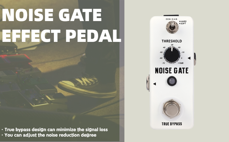 Guitar Noise Killer Noise Gate Effect Pedal Mini Metal Shell Analog Noise Gate