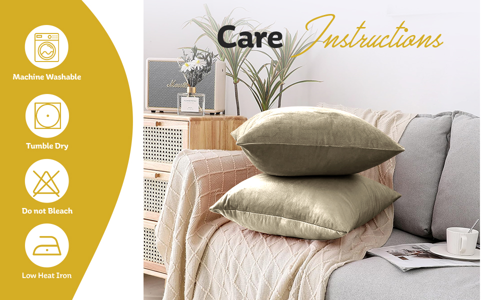 velvet cushion cover