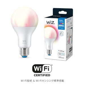 Amazon | ウィズ(WiZ) スマート電球 E26 100W相当 フルカラー 1