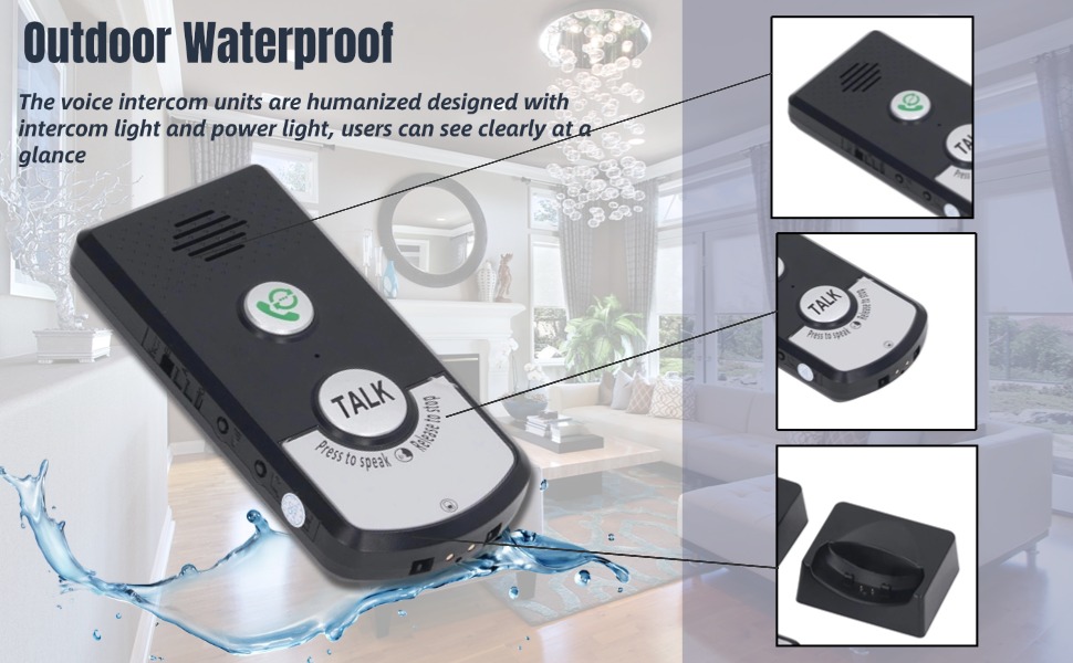 Amazon.com: Intercom System for Home, 2 Way Voice Intercom Wireless ...