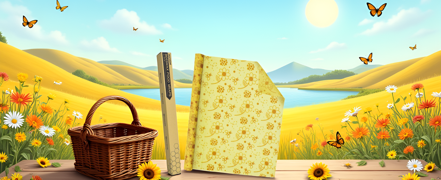 A vibrant and colorful display of fresh produce on a rustic wooden table, showcasing the product's a