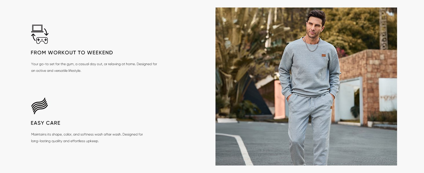 Casual Athletic Long Sleeve Suit Set