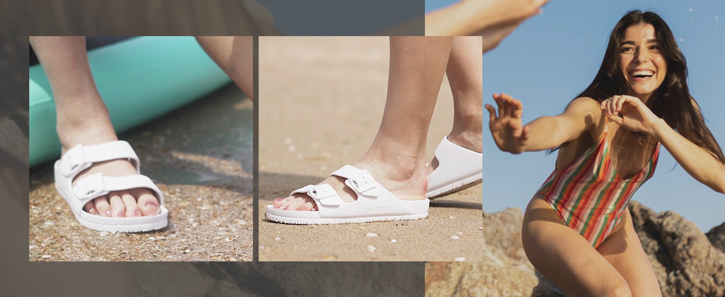 saguaro double buckle sandals for men women
