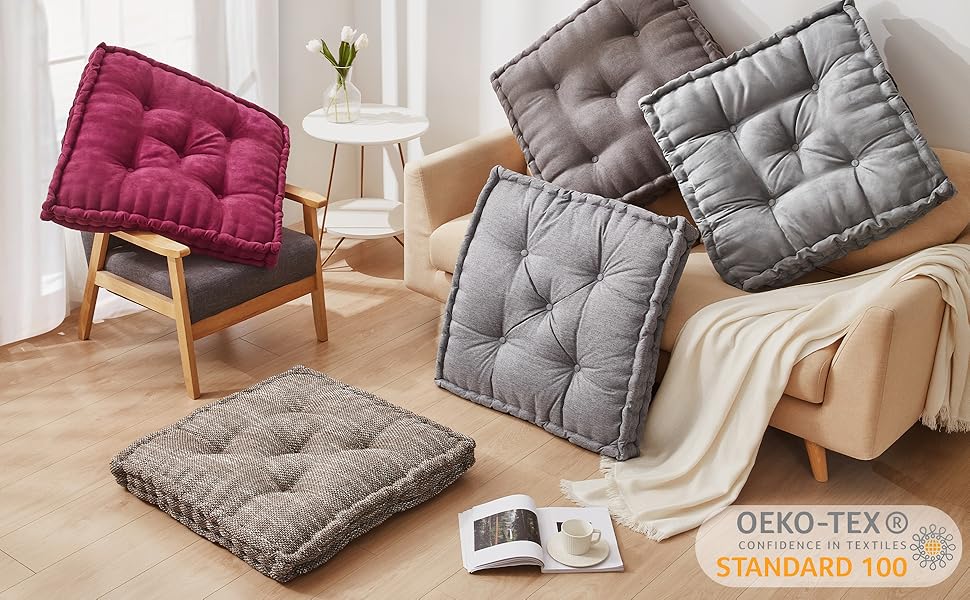 Blythease Floor Pillow, Large Floor Cushion for Adults