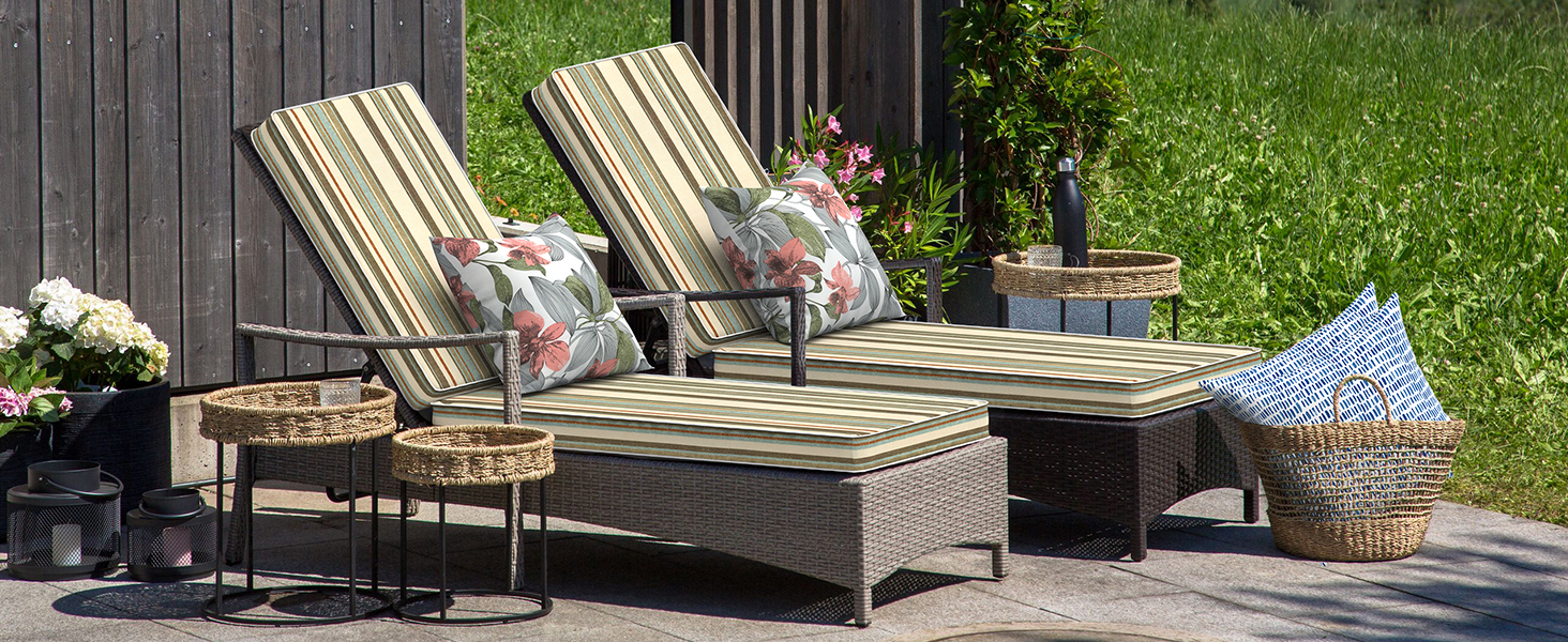 Outdoor Chaise Lounge Cushion