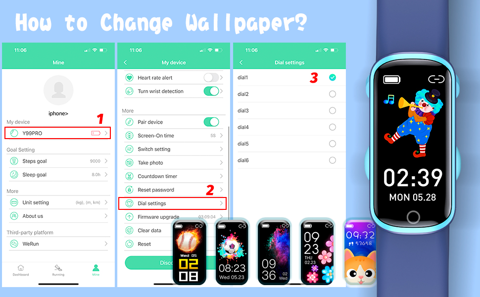 How to change the wallpaper?