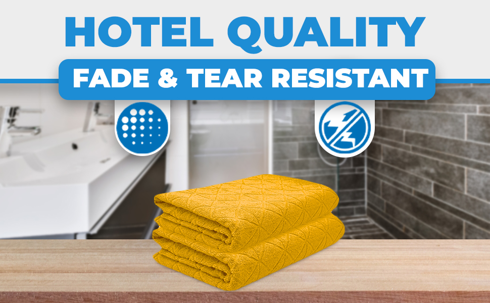 Towelogy® Quick Dry Bath Sheet Fade Resistant 100 Egyptian Combed