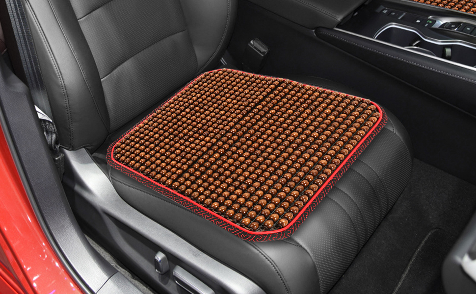 Winunite Breathable Wooden Bead Seat Cushions Car Massaging