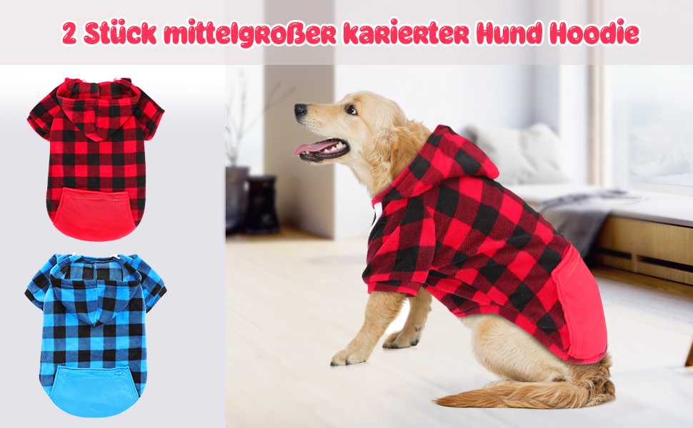 Hund Kapuzenpullis Set
