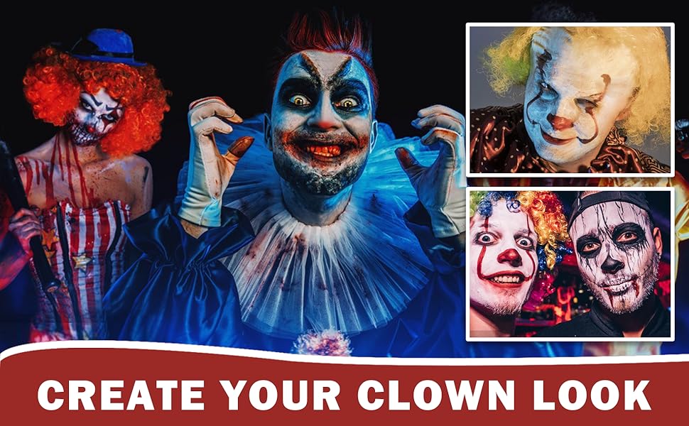 zombie sfx vampire cosplay joker goth skeleton makeup foundation makeup