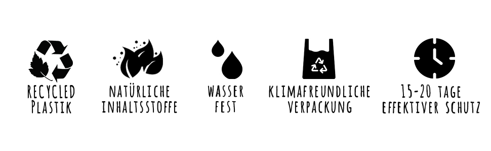 natürliche inhaltsstoffe, mückenschutz clip, insektenschutz, wasserfest, recycelt