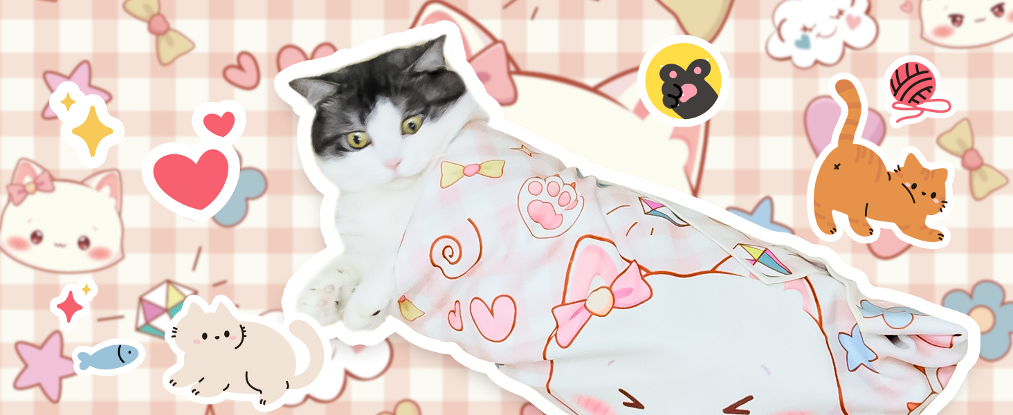 cat grooming wrap cutting nails restraint for nail clipping nail trimming burrito swaddle