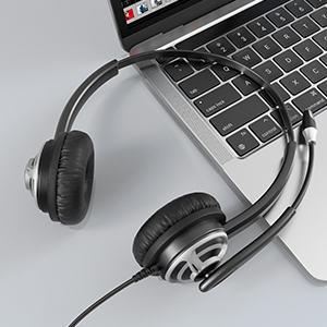mkj usb headset with microphone