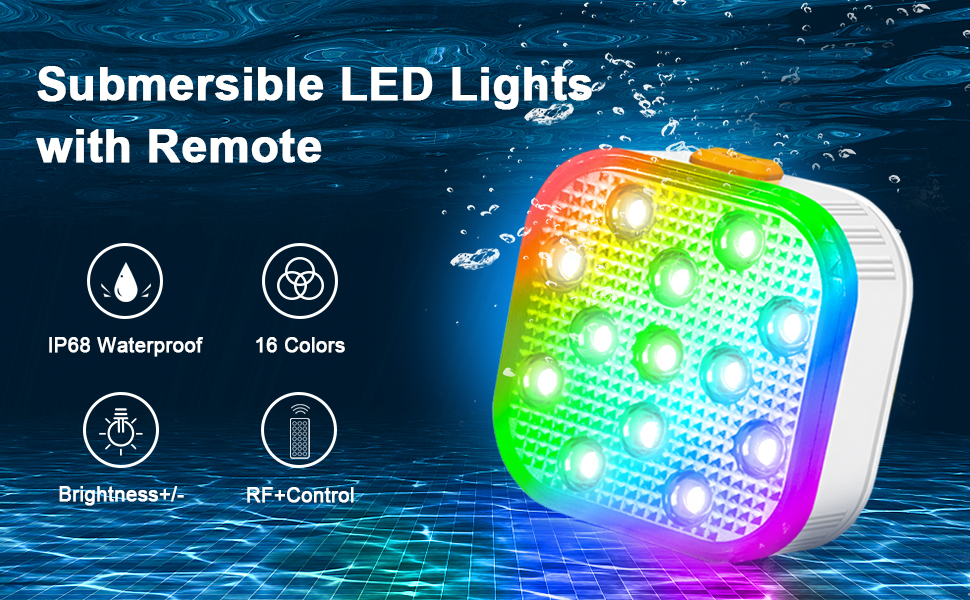 Submersible Led Lights Pool Lights Waterproof Shower