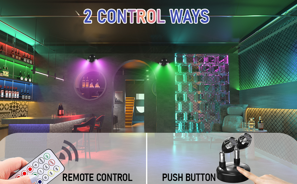 Klarlight DualHead Battery Operated Spotlight Indoor with