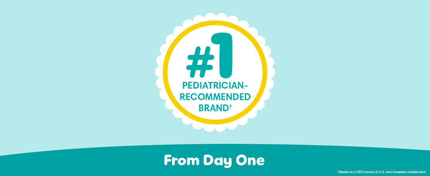 #1 Pediatrician recommended brand† †Based on a 2023 survey of U.S. and Canadian pediatricians.
