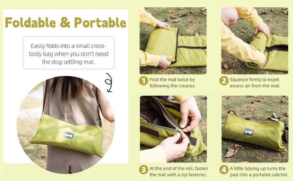 dog outdoor bed Folding Travel Settle Mat for Dog