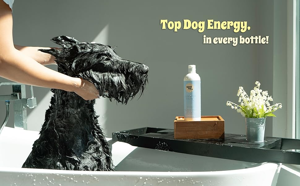 Organic all natural islandpup 5 in 1 dog shampoo for dogs with sensitive skin