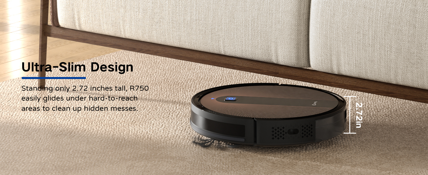 Coredy R750 Robot Vacuum Cleaner, Compatible with Alexa