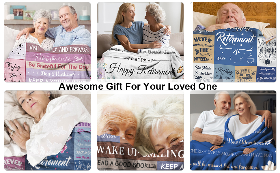 Happy Retirement Gifts for Women,Retirement Gifts Blanket