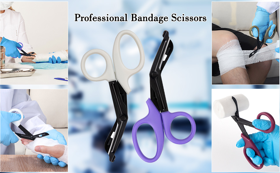 GRICARE 3Pack Trauma Shears Medical Scissors, 7.5" Bandage